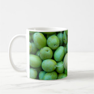 Mok verse groene olijven