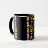 Mok Versierd met borduurwerk (Voorkant links)