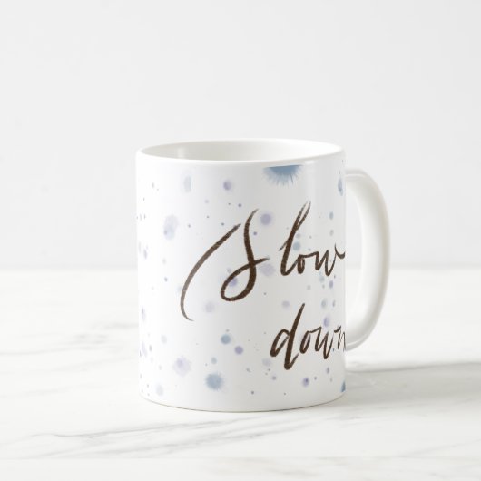 Mok vertragen | Blue Splash & Meisje (Voorkant rechts)