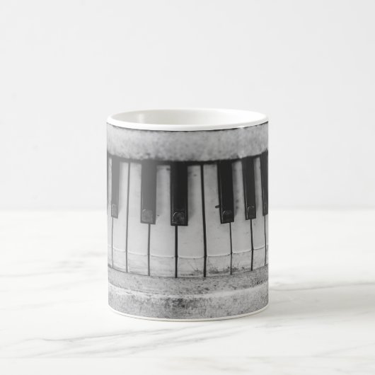 Mok vervormd pianotoetsenbord (Center)