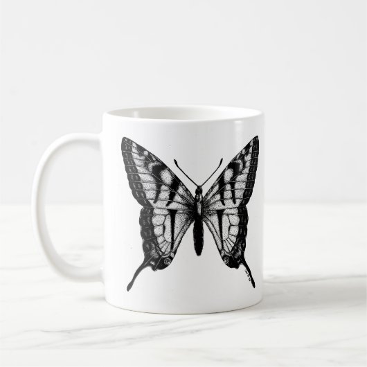 Mok "Vet-Swallowtail Butterfly" koffie (Links)