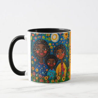 Mok-Vibrant Night Garden Mama en kinderen Mok