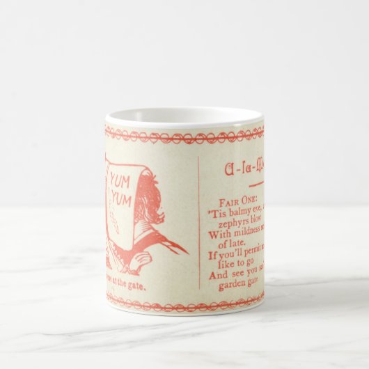 Mok Victoriaans escortkaart (Center)