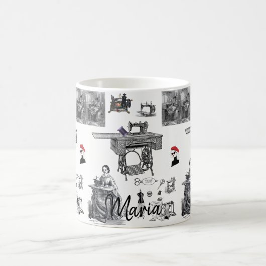 Mok Victoriaans naaimachine (Center)