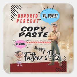 Mok Vierkante Sticker