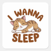 Mok Vierkante Sticker (Voorkant)