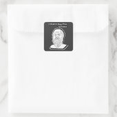 Mok Vierkante Sticker (Tas)