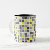 Mok vierkantjes (Voorkant links)