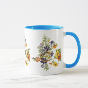 Mok Vintage Bloemboeket Hoefijzer