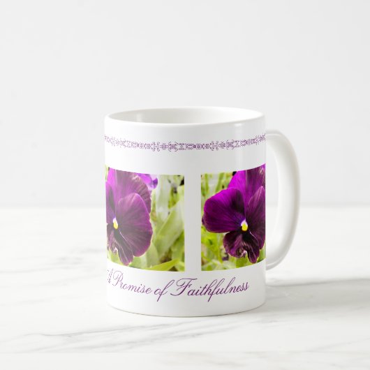 Mok Violet Flower (Voorkant rechts)