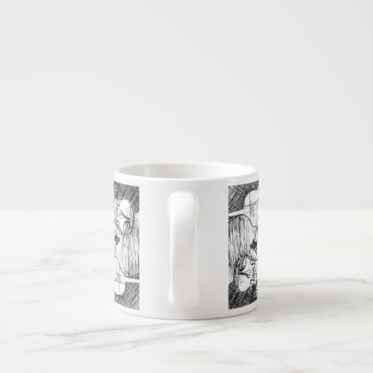 Mok Violini Espresso door Debby Wang (Achterkant)