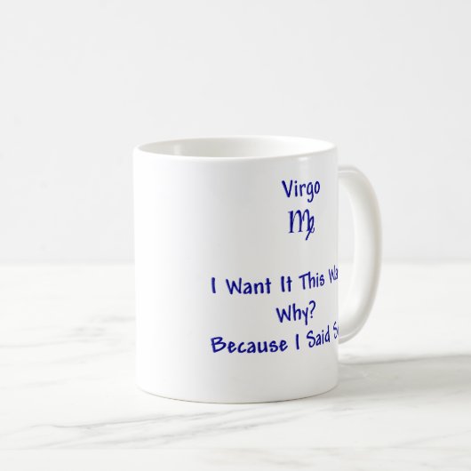 Mok Virgo Coffee (Voorkant rechts)