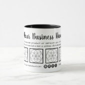 mok visitekaartje stijl met 4 foto's (Midden)