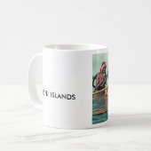 Mok, "Vist op het dorp Naivuruvuru, Fiji" Koffiemok (Voorkant links)