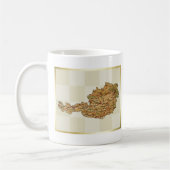 Mok vlag Oostenrijk + kaart (Links)