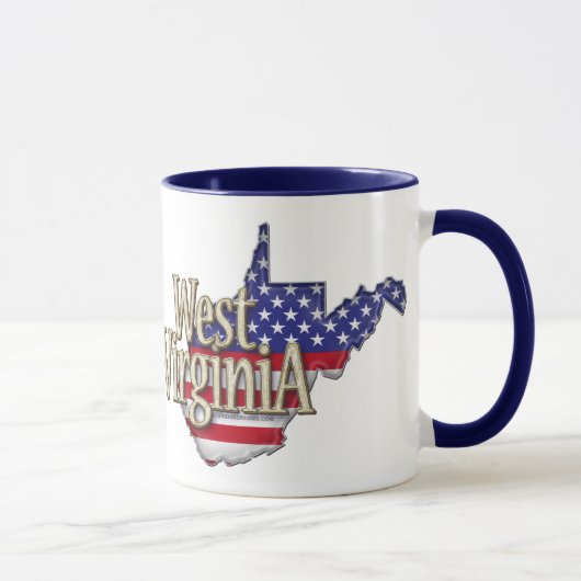 Mok Vlag West Virginia USA (Rechts)