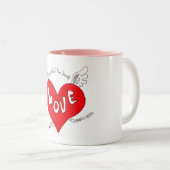 Mok vliegend hart (Voorkant rechts)