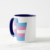 Mok vliegende trans-Pride (Voorkant links)
