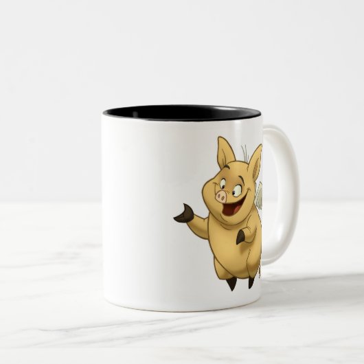 Mok vliegende varkens (Voorkant rechts)