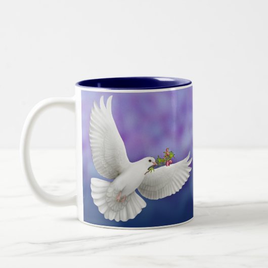 Mok vliegende vredesduif (Links)