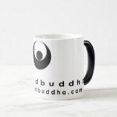 mok vloeibaar boeddha morphing logo (Voorkant rechts)