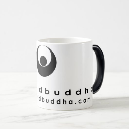 mok vloeibaar boeddha morphing logo (Voorkant rechts)