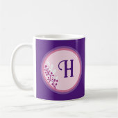 Mok - Voeg je initiaal toe - Paarse (Links)