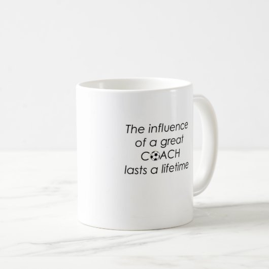 Mok voetbal coach (Voorkant rechts)