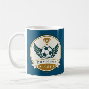 Mok - Voetbal Football - Gepersonaliseerd - Naam t