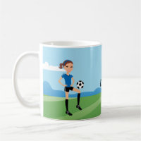 Mok voetbalmeisje