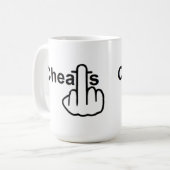 Mok Vogelfluitje op kop (Voorkant links)