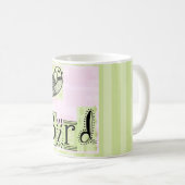 Mok vogelkoffie geïllustreerd (Voorkant rechts)