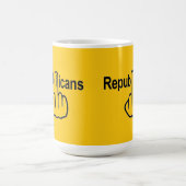 Mok vogels die republikeinen uitstrooien (Center)