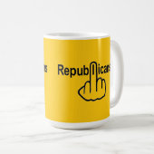 Mok vogels die republikeinen uitstrooien (Voorkant rechts)