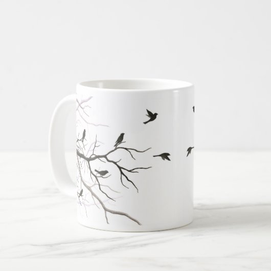 Mok vogels en bijkantoren (Voorkant links)