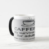 Mok volwassenenhumor - CAFFEINE: Mijn overlevingsd (Voorkant links)