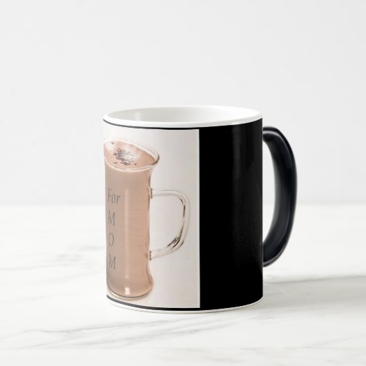 Mok voor 11 oz morphing in zwart-wit (Voorkant rechts)