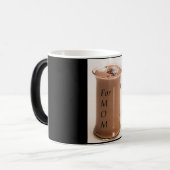 Mok voor 11 oz morphing in zwart-wit (Voorkant links)