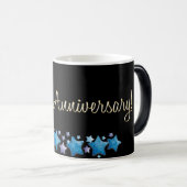 Mok voor 11 oz morphing in zwart-wit (Voorkant rechts)