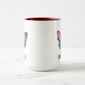 Mok voor aangepaste blauwe vlinderkoffie (Midden)