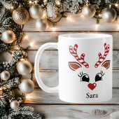 Mok voor aangepaste kerstmis met snoepriet