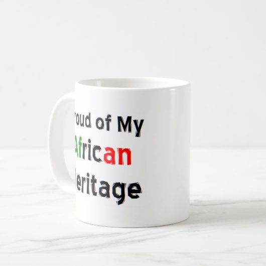 mok voor afrikaans erfgoed - koffie (Voorkant links)