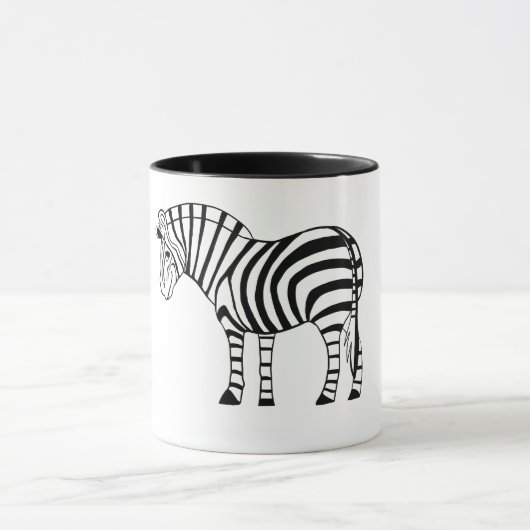 Mok voor afspeelbare Zebra (Midden)