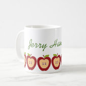 Mok voor appels van leraar (Voorkant links)