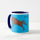 Mok voor artisanale paarden in Arabië (Voorkant links)