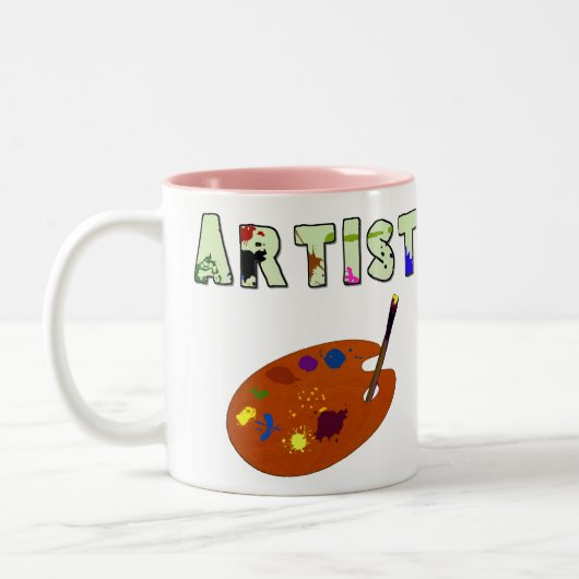Mok voor artistieke creatieve koffie (Links)