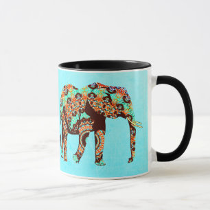 Mok voor artsy Colorful Elephant Coffee