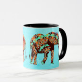 Mok voor artsy Colorful Elephant Coffee (Voorkant rechts)