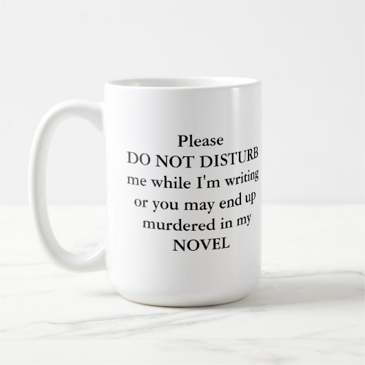 Mok voor auteur of schrijver (Links)