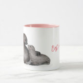 Mok voor baby en zeehonden "Best mum ever" (Midden)